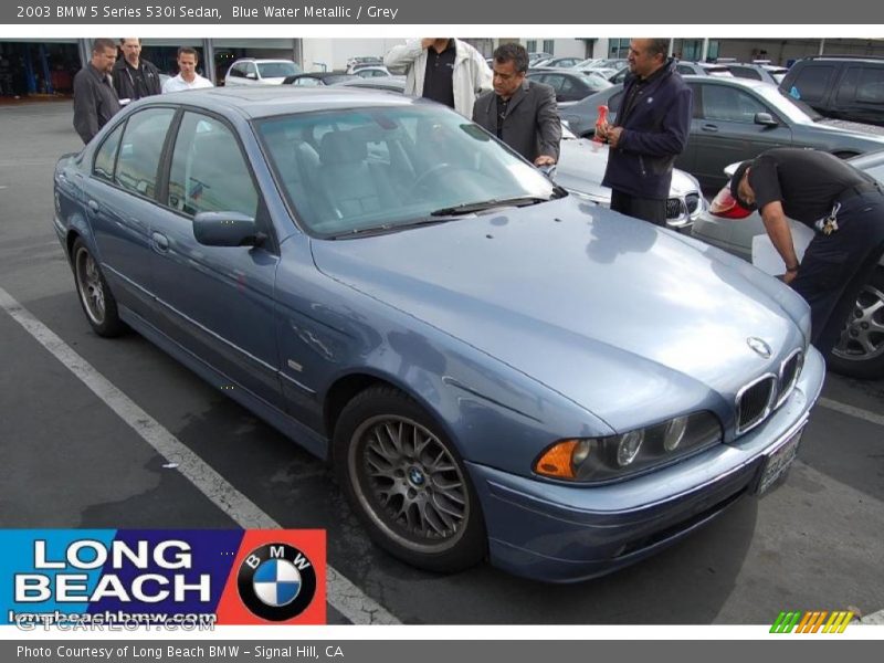 Blue Water Metallic / Grey 2003 BMW 5 Series 530i Sedan
