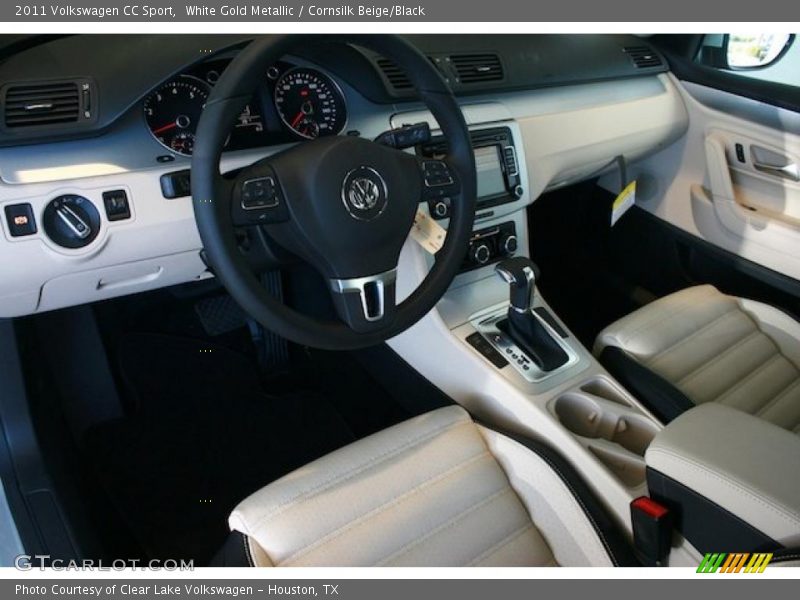 White Gold Metallic / Cornsilk Beige/Black 2011 Volkswagen CC Sport