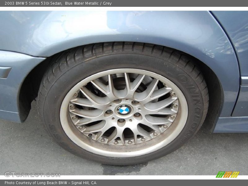 Blue Water Metallic / Grey 2003 BMW 5 Series 530i Sedan
