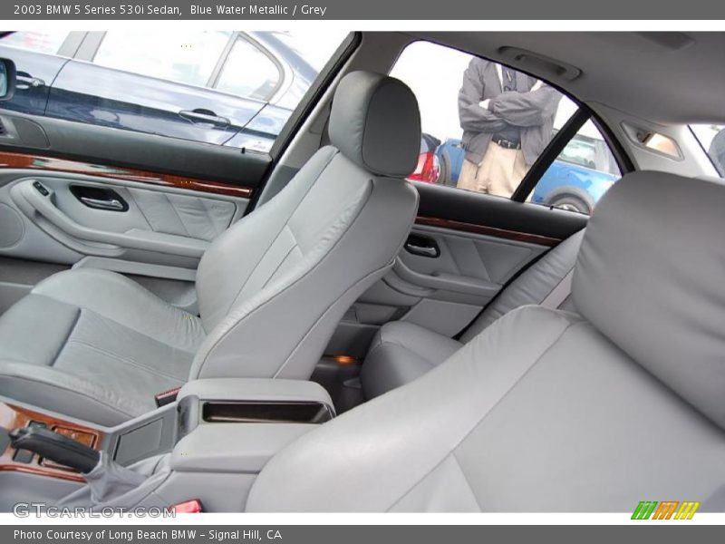 Blue Water Metallic / Grey 2003 BMW 5 Series 530i Sedan