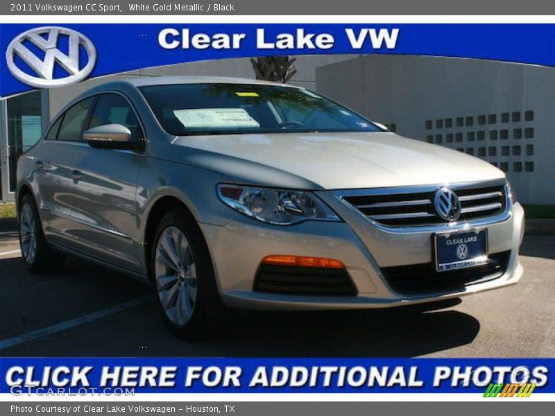 White Gold Metallic / Black 2011 Volkswagen CC Sport
