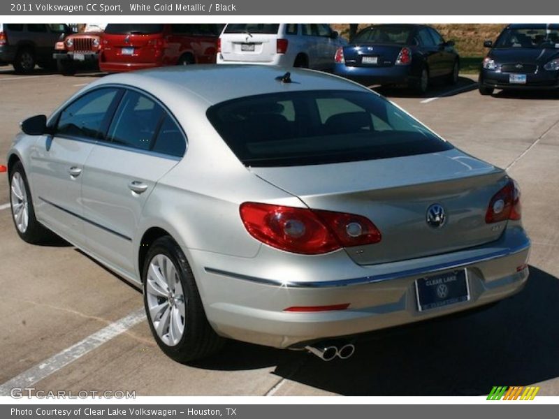 White Gold Metallic / Black 2011 Volkswagen CC Sport
