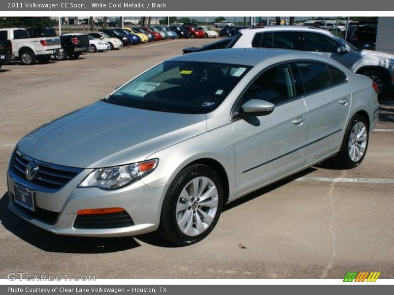 White Gold Metallic / Black 2011 Volkswagen CC Sport