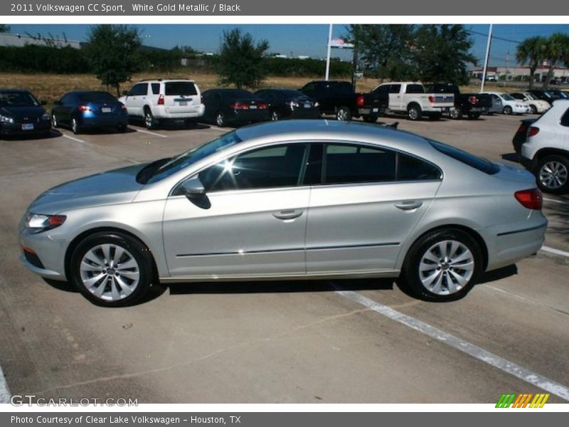 White Gold Metallic / Black 2011 Volkswagen CC Sport