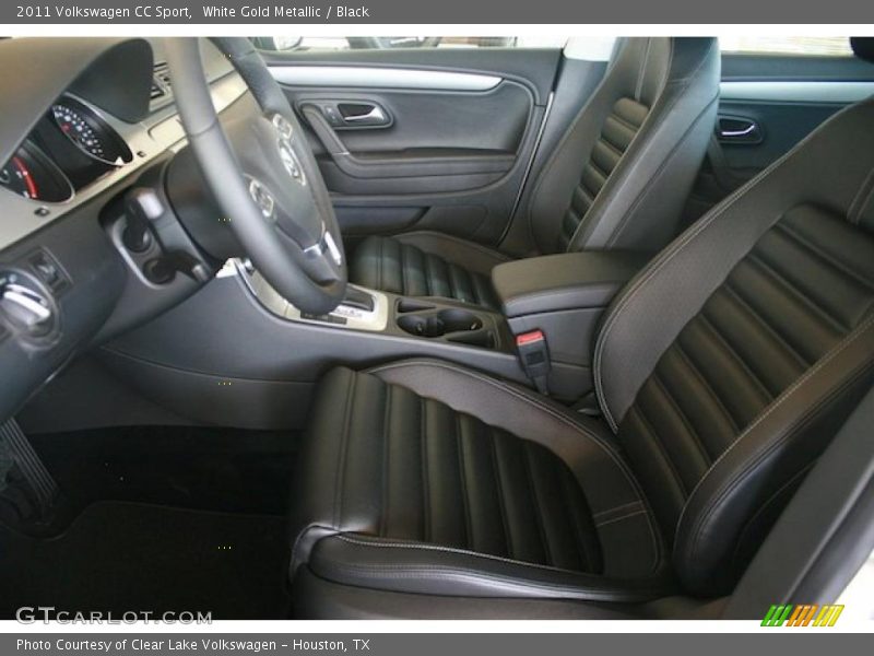 White Gold Metallic / Black 2011 Volkswagen CC Sport
