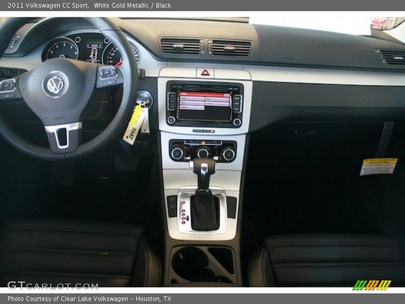 White Gold Metallic / Black 2011 Volkswagen CC Sport
