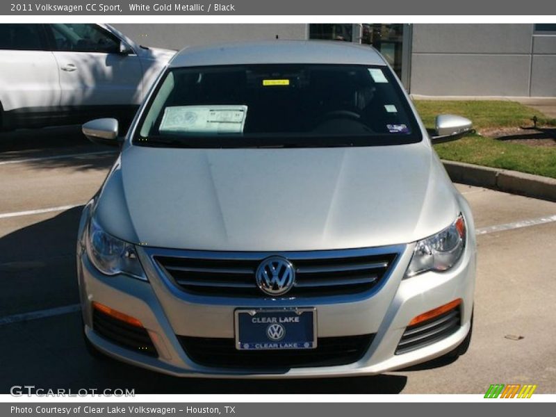 White Gold Metallic / Black 2011 Volkswagen CC Sport