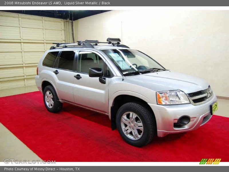 Liquid Silver Metallic / Black 2008 Mitsubishi Endeavor LS AWD