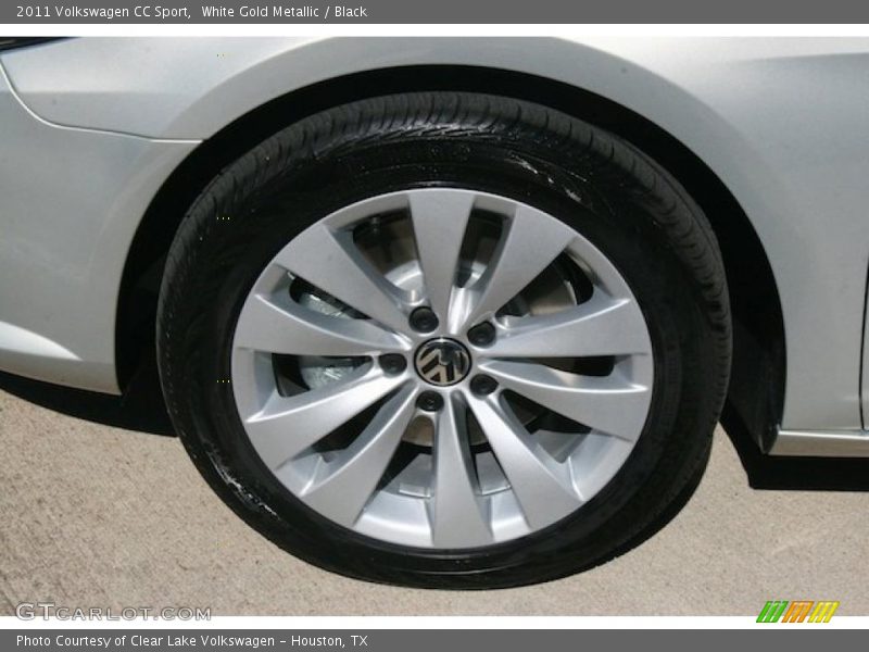 White Gold Metallic / Black 2011 Volkswagen CC Sport
