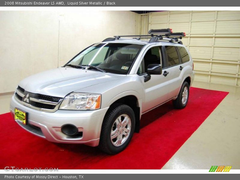 Liquid Silver Metallic / Black 2008 Mitsubishi Endeavor LS AWD