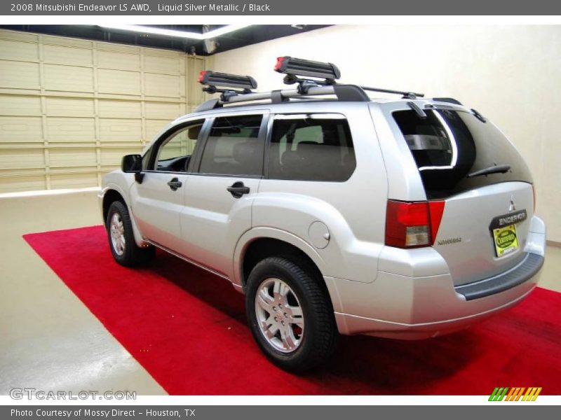 Liquid Silver Metallic / Black 2008 Mitsubishi Endeavor LS AWD