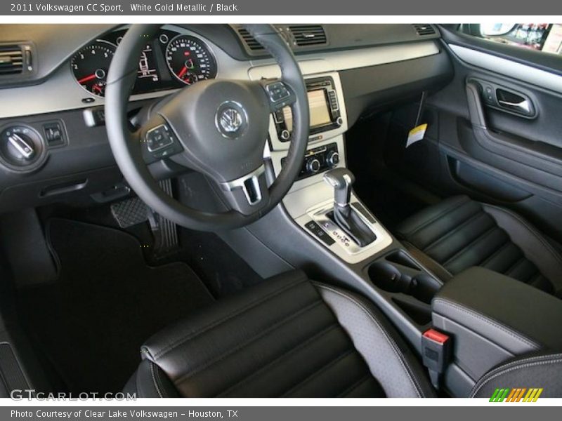 White Gold Metallic / Black 2011 Volkswagen CC Sport
