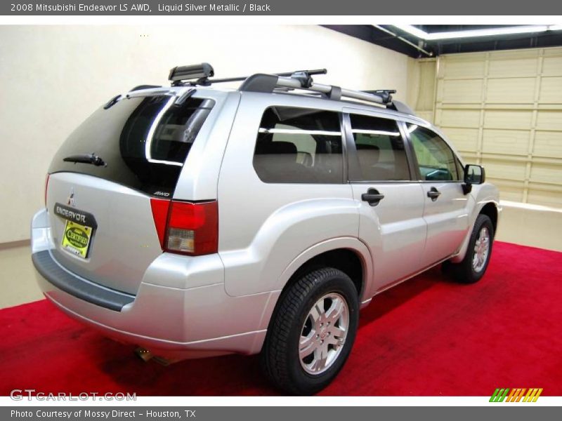 Liquid Silver Metallic / Black 2008 Mitsubishi Endeavor LS AWD