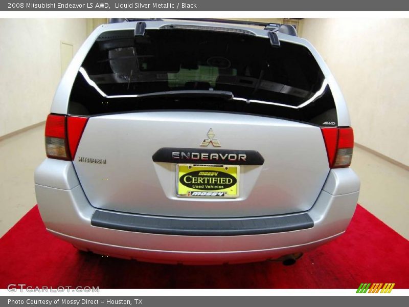 Liquid Silver Metallic / Black 2008 Mitsubishi Endeavor LS AWD