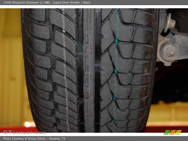 Liquid Silver Metallic / Black 2008 Mitsubishi Endeavor LS AWD