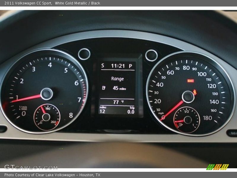 White Gold Metallic / Black 2011 Volkswagen CC Sport