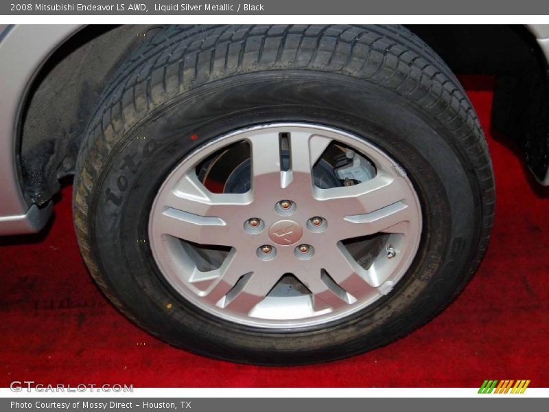 Liquid Silver Metallic / Black 2008 Mitsubishi Endeavor LS AWD