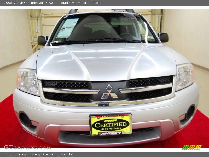 Liquid Silver Metallic / Black 2008 Mitsubishi Endeavor LS AWD
