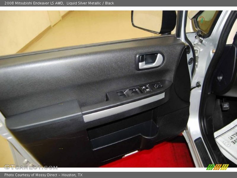Liquid Silver Metallic / Black 2008 Mitsubishi Endeavor LS AWD