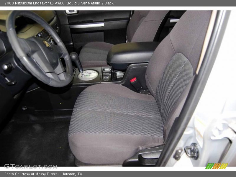 Liquid Silver Metallic / Black 2008 Mitsubishi Endeavor LS AWD