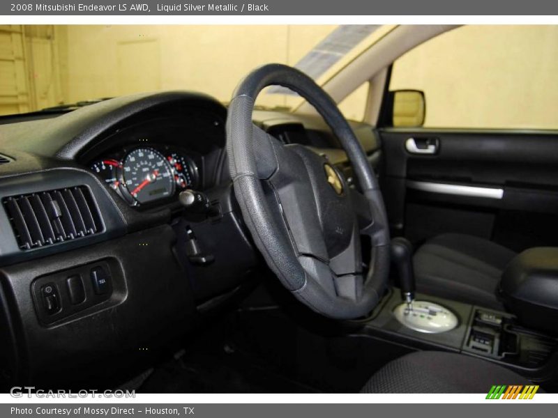 Liquid Silver Metallic / Black 2008 Mitsubishi Endeavor LS AWD