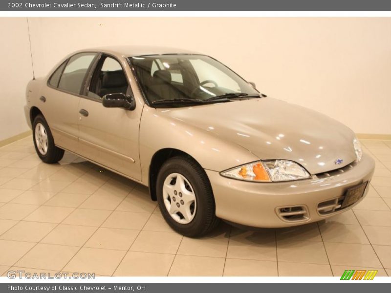 Sandrift Metallic / Graphite 2002 Chevrolet Cavalier Sedan