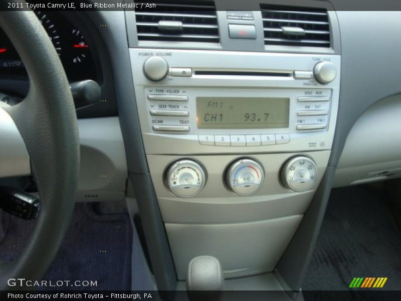 Blue Ribbon Metallic / Ash 2011 Toyota Camry LE