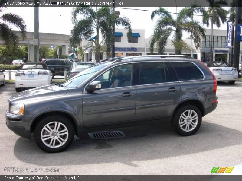 Titanium Gray Metallic / Sovereign Hide 2007 Volvo XC90 V8 AWD