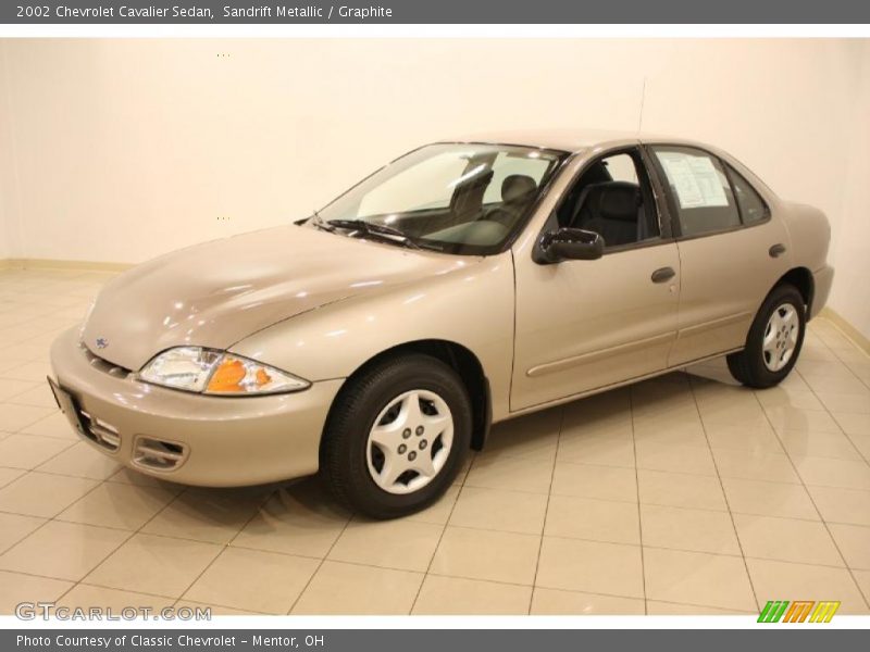 Sandrift Metallic / Graphite 2002 Chevrolet Cavalier Sedan