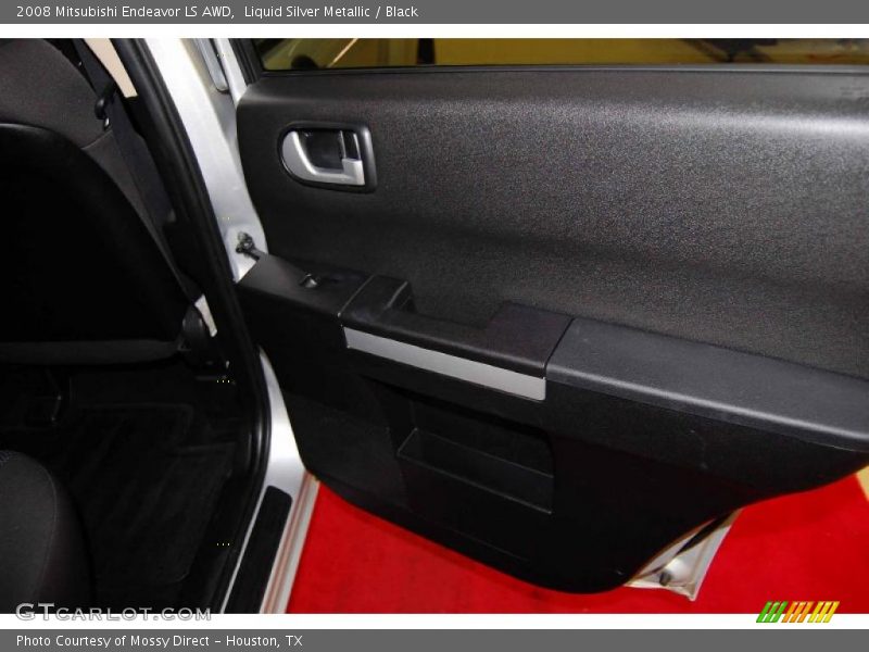 Liquid Silver Metallic / Black 2008 Mitsubishi Endeavor LS AWD
