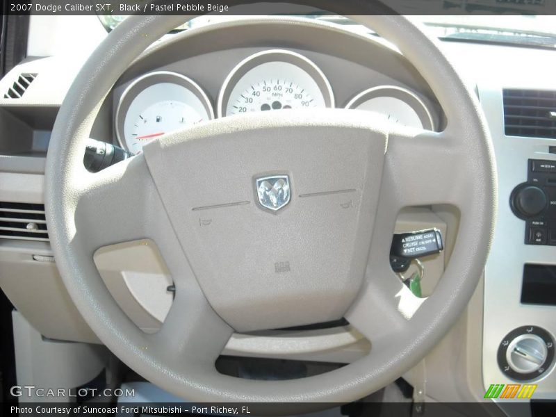 Black / Pastel Pebble Beige 2007 Dodge Caliber SXT
