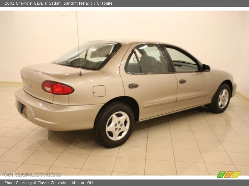 Sandrift Metallic / Graphite 2002 Chevrolet Cavalier Sedan