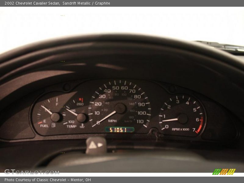  2002 Cavalier Sedan Sedan Gauges