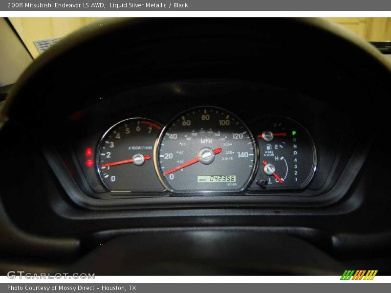 Liquid Silver Metallic / Black 2008 Mitsubishi Endeavor LS AWD