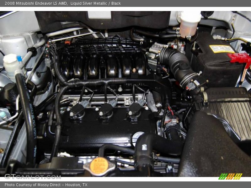 Liquid Silver Metallic / Black 2008 Mitsubishi Endeavor LS AWD