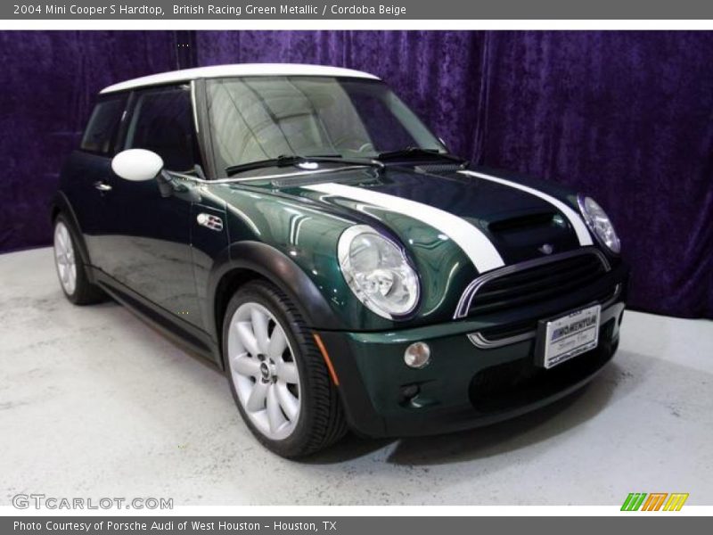 British Racing Green Metallic / Cordoba Beige 2004 Mini Cooper S Hardtop
