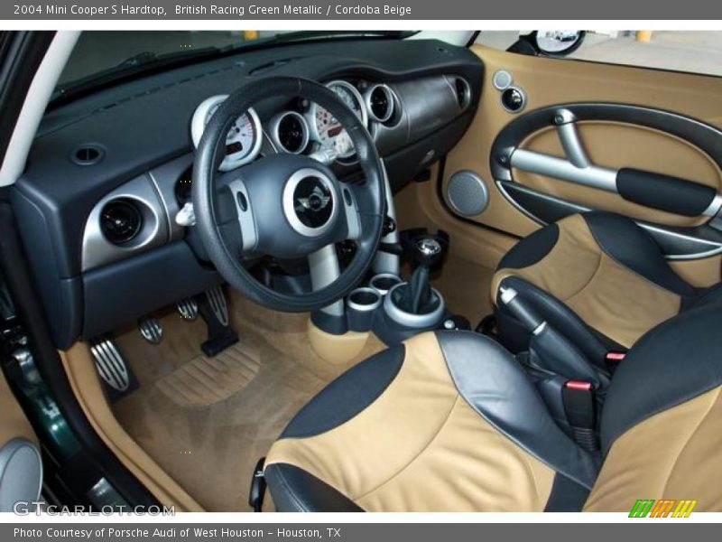 British Racing Green Metallic / Cordoba Beige 2004 Mini Cooper S Hardtop