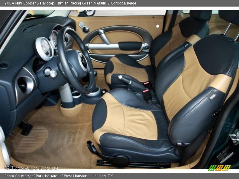British Racing Green Metallic / Cordoba Beige 2004 Mini Cooper S Hardtop