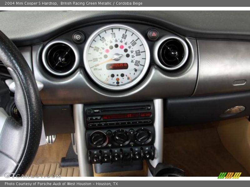 British Racing Green Metallic / Cordoba Beige 2004 Mini Cooper S Hardtop
