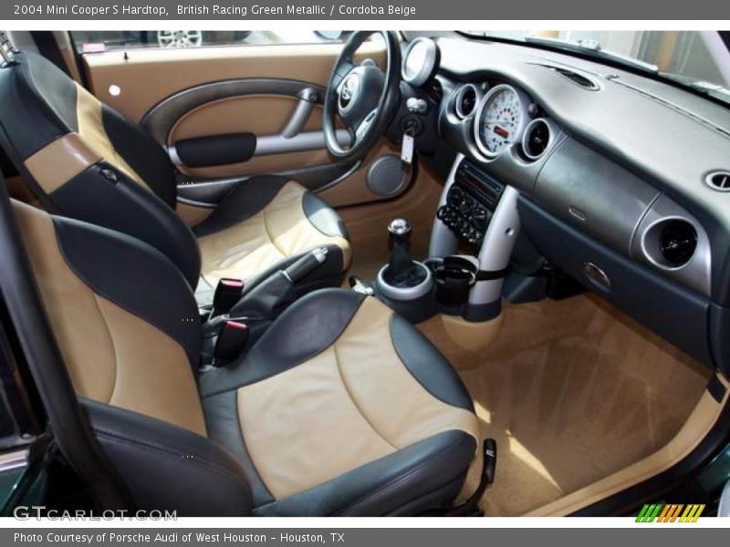 British Racing Green Metallic / Cordoba Beige 2004 Mini Cooper S Hardtop