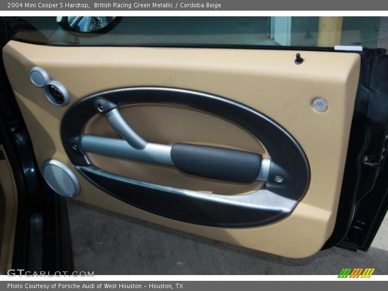 British Racing Green Metallic / Cordoba Beige 2004 Mini Cooper S Hardtop