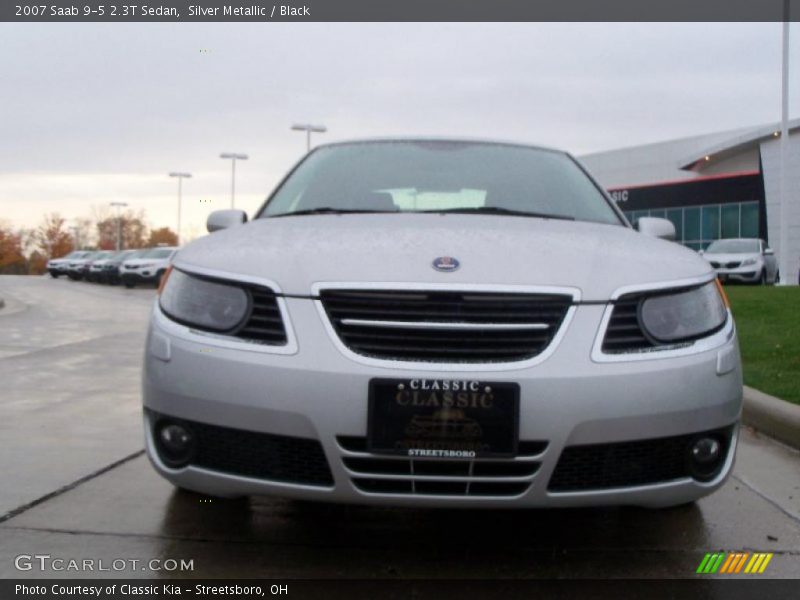 Silver Metallic / Black 2007 Saab 9-5 2.3T Sedan