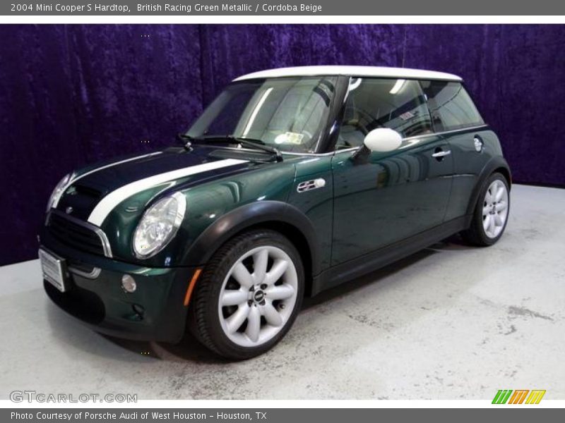 British Racing Green Metallic / Cordoba Beige 2004 Mini Cooper S Hardtop