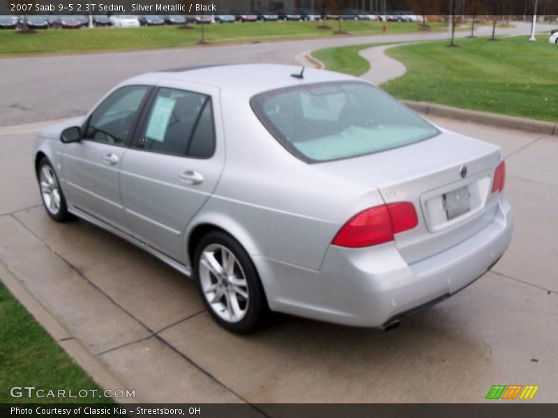 Silver Metallic / Black 2007 Saab 9-5 2.3T Sedan