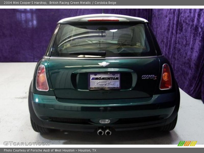 British Racing Green Metallic / Cordoba Beige 2004 Mini Cooper S Hardtop