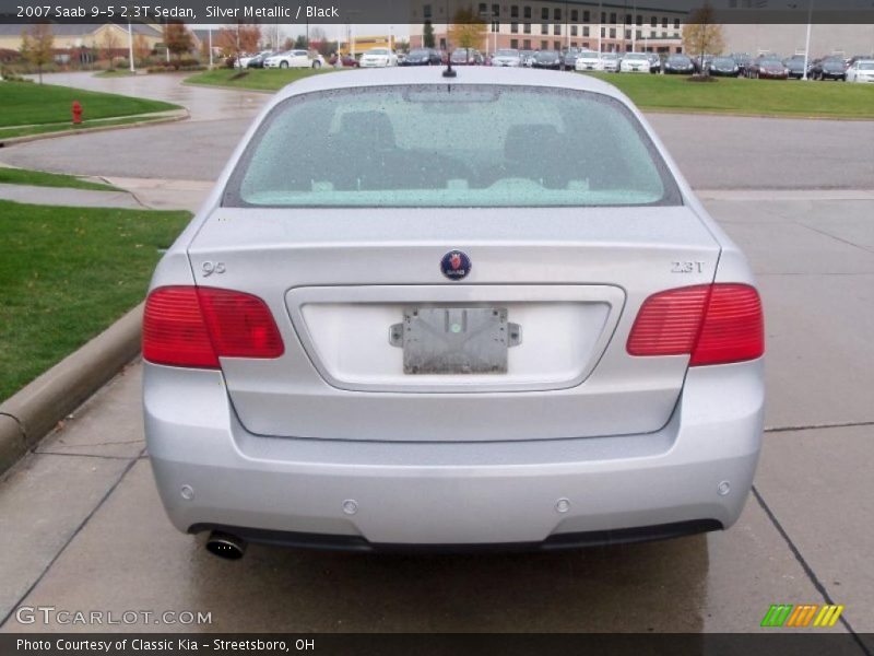 Silver Metallic / Black 2007 Saab 9-5 2.3T Sedan