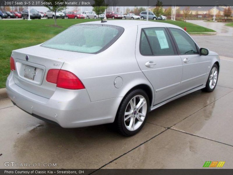 Silver Metallic / Black 2007 Saab 9-5 2.3T Sedan
