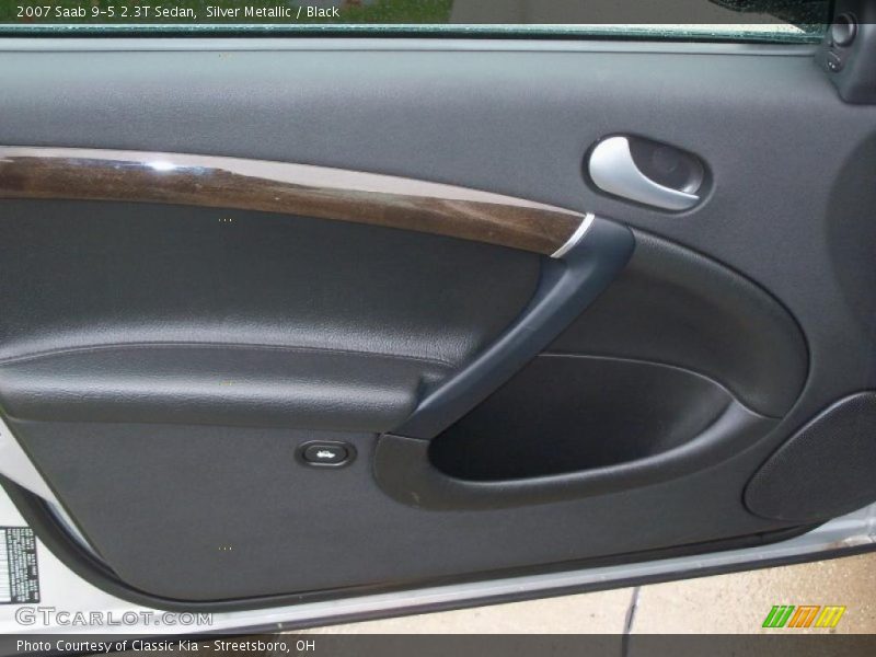 Silver Metallic / Black 2007 Saab 9-5 2.3T Sedan