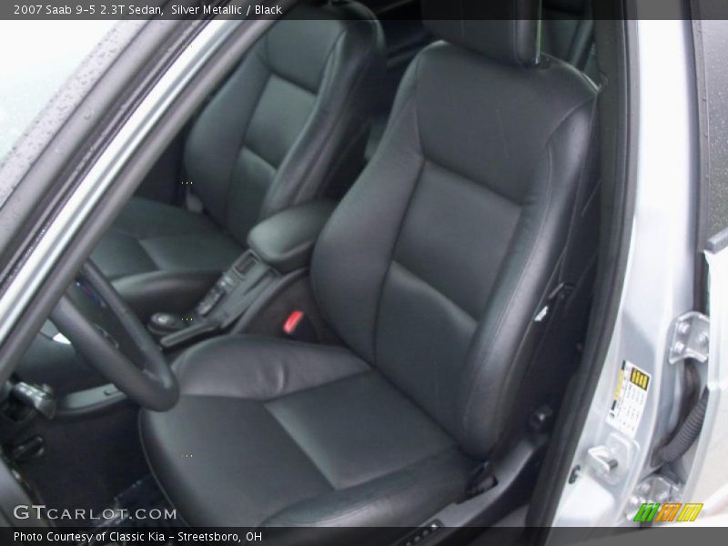 Silver Metallic / Black 2007 Saab 9-5 2.3T Sedan