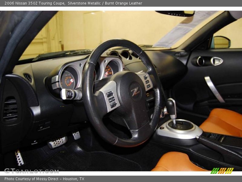 Silverstone Metallic / Burnt Orange Leather 2006 Nissan 350Z Touring Coupe